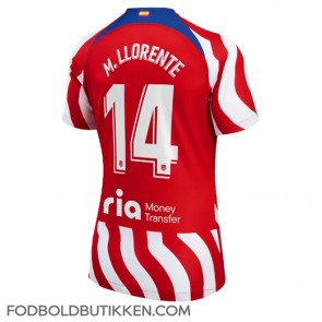 Atletico Madrid Marcos Llorente #14 Hjemmebanetrøje Dame 2022-23 Kortærmet